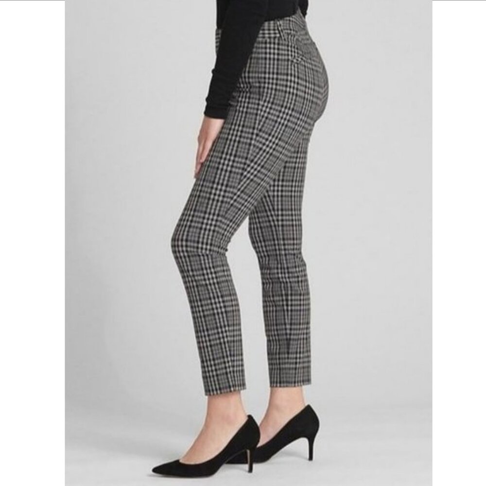 GAP Signature Skinny Ankle Pants Plaid 16